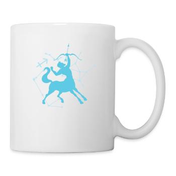 Sagittaire de la constellation de l’étoile Signe du zodiaque - Mug blanc - blanc - Droite