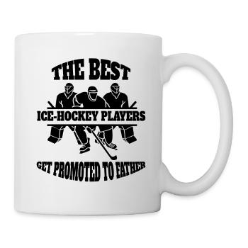 Eishockey Vater Wintersport Papa Eishockeyteam Dad - Tasse - Weiß - Rechts