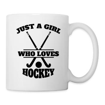 Feldhockey Hockeyspielerin Mädchen Hockey Damen - Tasse - Weiß - Rechts