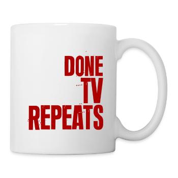 J’en ai fini avec les répétitions tv 2 - Mug blanc - blanc - Droite