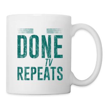 J’en ai fini avec les répétitions tv 3 - Mug blanc - blanc - Droite