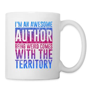 Je suis un auteur Être bizarre vient avec Territoire 3 - Mug blanc - blanc - Droite
