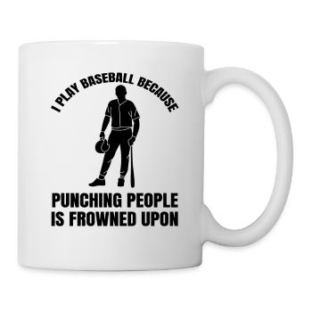 Cadeau de baseball Jeu de baseball Amateurs de baseball - Mug blanc - blanc - Droite