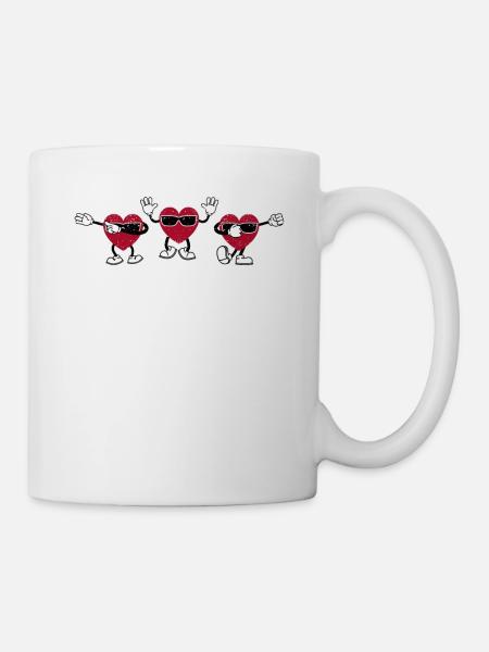 Dancing Hearts Dance Challenge Saint-Valentin - Mug blanc - blanc