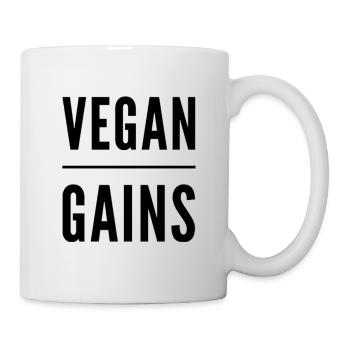 Vegan Gains - Mug - white - Right