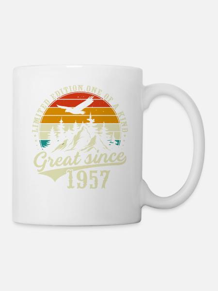 Einzigartig seit 1957 - Tasse - Weiß