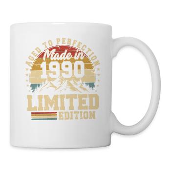 Einzigartig seit 1990 - Tasse - Weiß - Rechts