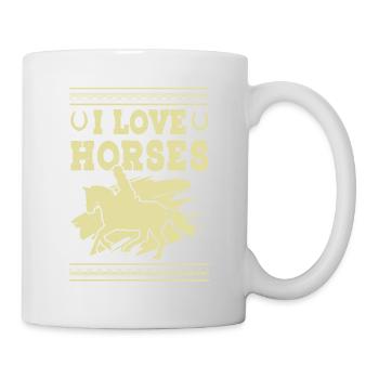 I love Horses - Tasse - Weiß - Rechts