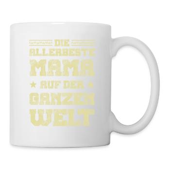 Beste Mama der Welt - Tasse - Weiß - Rechts