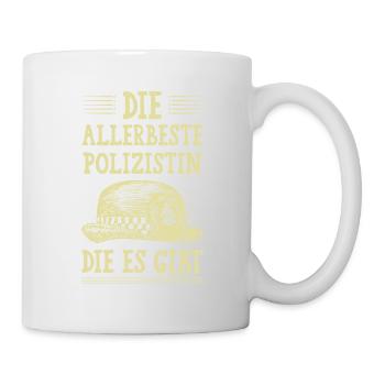 Allerbeste Polizistin - Tasse - Weiß - Rechts