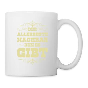Allerbste Nachbar - Tasse - Weiß - Rechts