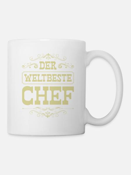 Weltbester Chef - Tasse - Weiß