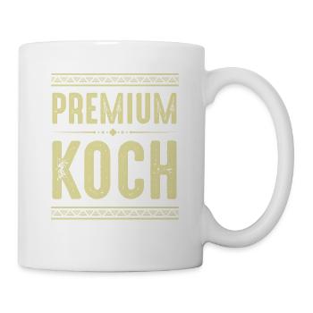 Premium Koch - Tasse - Weiß - Rechts