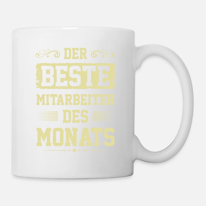 Mitarbeiter des Monats - Tasse - Weiß
