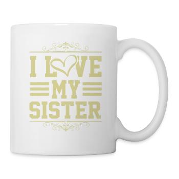 J’aime ma sœur - Mug blanc - blanc - Droite
