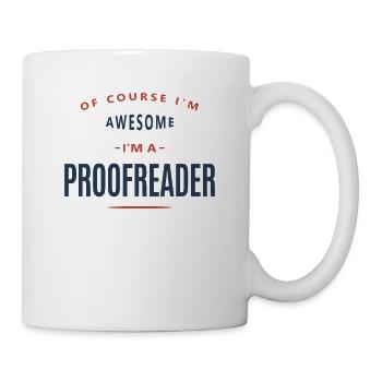 Profession de correcteur d’épreuves - Mug blanc - blanc - Droite