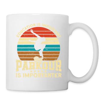 Parkour Cadeau Freerunning Parkour Runner - Mug blanc - blanc - Droite
