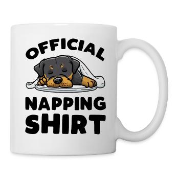 Rottweiler Chien endormi - Mug blanc - blanc - Droite