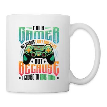 Gamers Have Many Lives Video Games Boys Play - Mug - white - Right