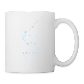 Sternkonstellation Sternzeichen Aquarius - Tasse - Weiß - Rechts