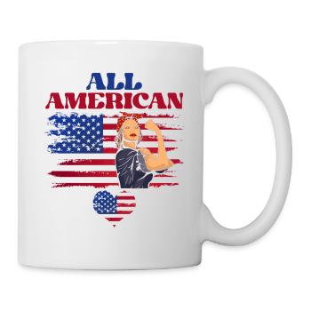 All American Mom July 4 Feminist - Mug - white - Right