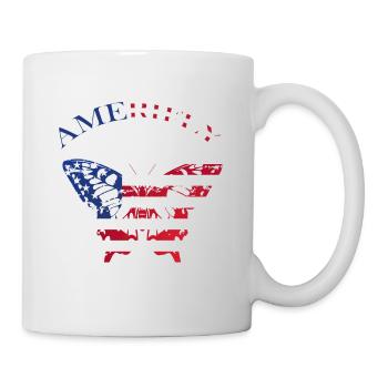 Amerifly July 4 Butterfly Wings - Mug - white - Right