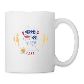 Drinkin' Like Lincoln 4 juillet Drink Independence - Mug blanc - blanc - Droite