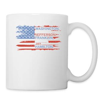 Washington, Madison 4 juillet Héros - Mug blanc - blanc - Droite