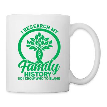 Family History Genealogist Family Tree Geschen - Mug - white - Right