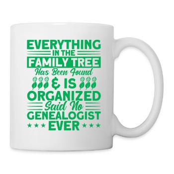 Arbre généalogique Généalogie Cadeau de généalogie - Mug blanc - blanc - Droite