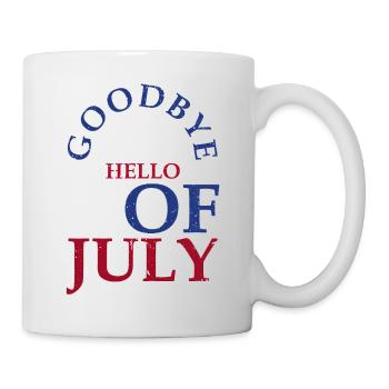 Goodbye July 3rd Hello July 4th, - Mug - white - Right