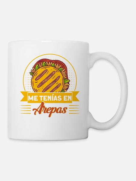 Venezolanisches Essen Essen Liebhaber Arepa Gesche - Tasse - Weiß