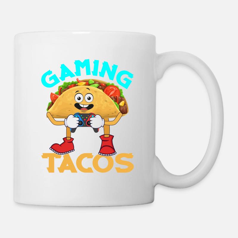 Gaming and Tacos Sleep Game Repeater Contro - Mug - white