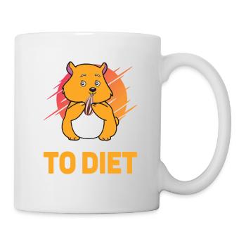 Life Is Too Short to diet - Mug blanc - blanc - Droite