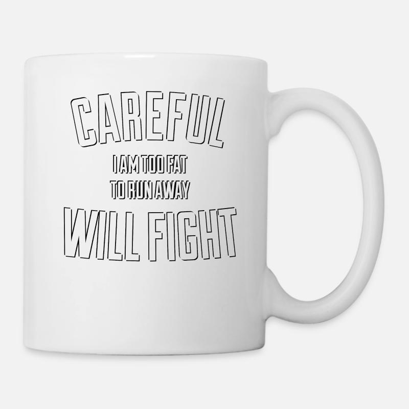 Prudent combattra l’humour drôle - Mug blanc - blanc