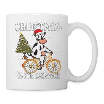 COW BIKE CHRISTMAS IS FOR EVERYONE - Mug - white - Right