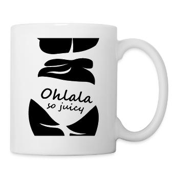ohlala so juicy funny and hot - Mug - white - Right
