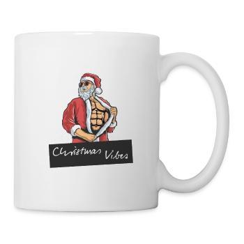 Santa Christmas Vibes Weihnachten - Tasse - Weiß - Rechts