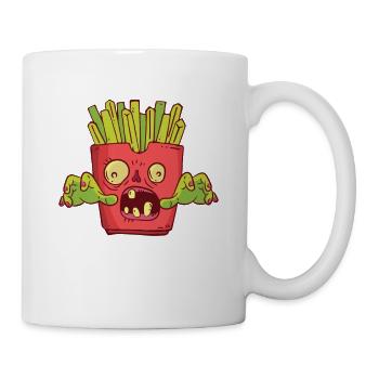 Halloween Zombie Fries Monster Zombie Fan Snack - Mug blanc - blanc - Droite