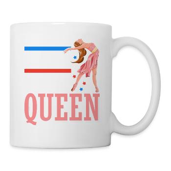 Indepen-dance Queen 4. Juli Independence Day - Tasse - Weiß - Rechts