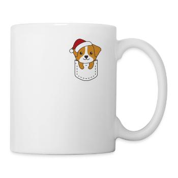 Merry Christmas sweet Jack Russell breast bag - Mug - white - Right