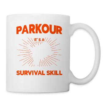 Parkour Cadeau Freerunning Parkour Runner - Mug blanc - blanc - Droite