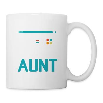 Leveled Up to Aunt Gamer Auntie Gaming Aunty Famil - Tasse - Weiß - Rechts