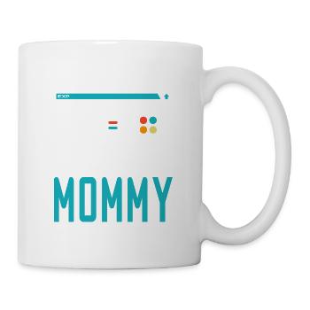 Leveled Up to Mommy Gamer Mom Gaming Mama Family M - Mug - white - Right