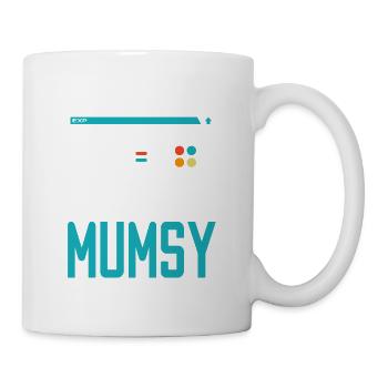 Leveled Up to Mumsy Gamer Mom Gaming Mommy Family - Tasse - Weiß - Rechts