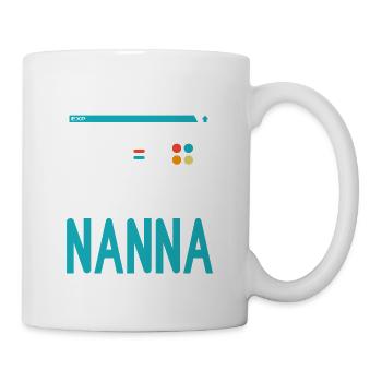 Montée au niveau de Nanna Gamer Nana Gaming Grand-mère - Mug blanc - blanc - Droite