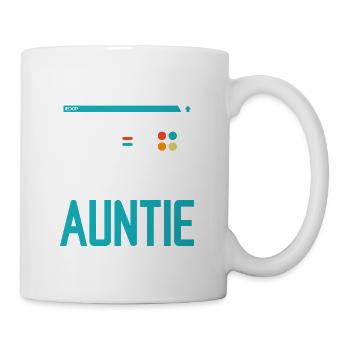 Leveled Up to Auntie Gamer Aunt Gaming Aunty Famil - Tasse - Weiß - Rechts