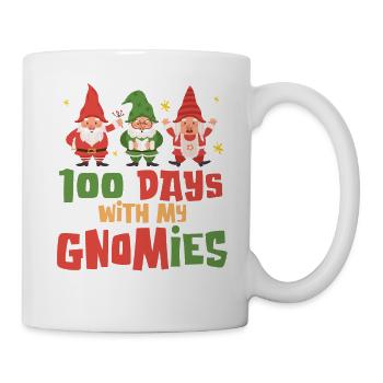 100 jours avec mes gnomes Noël elfe Noël - Mug blanc - blanc - Droite