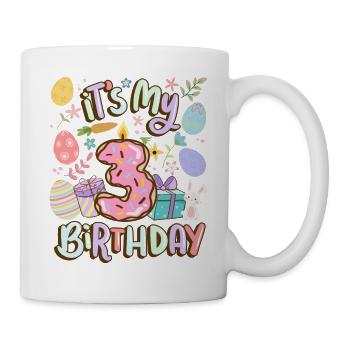 It's my 3 birthday Easter donut holiday - Mug - white - Right
