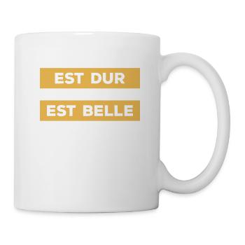 Plus Le Combat Est Dur Plus La Victoire Est Belle - Mug blanc - blanc - Droite